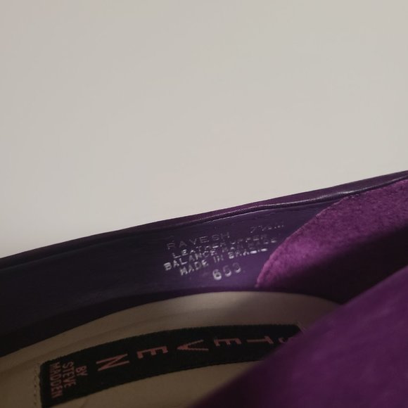 Purple Steve Madden Bow Heels size 7½M - Picture 3 of 3